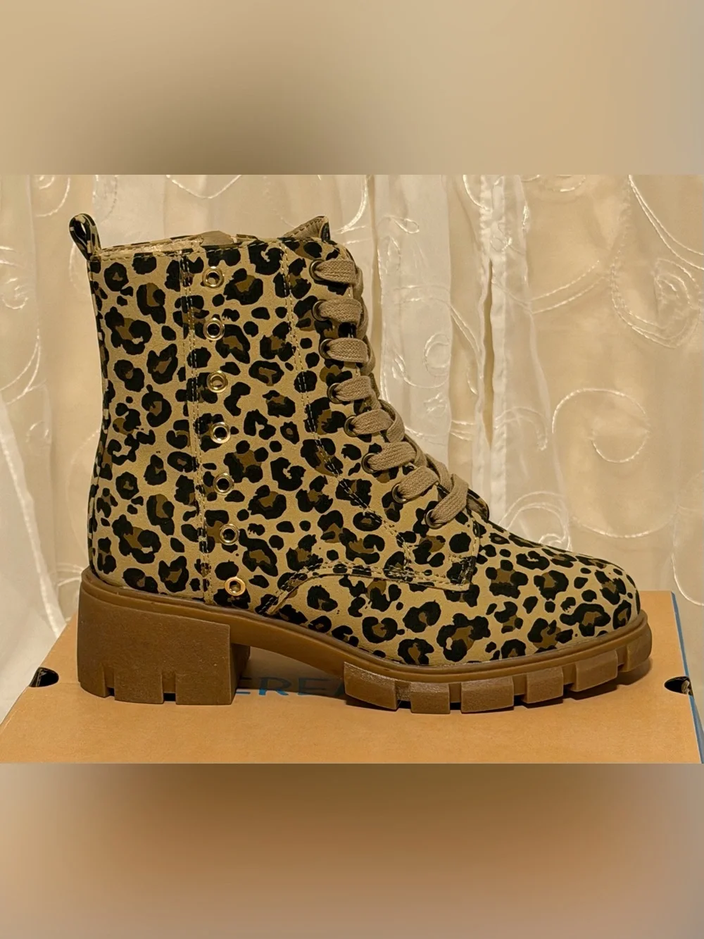 NEW! Thereabouts TH Blakely Leopard Boots - Girls Size 4M